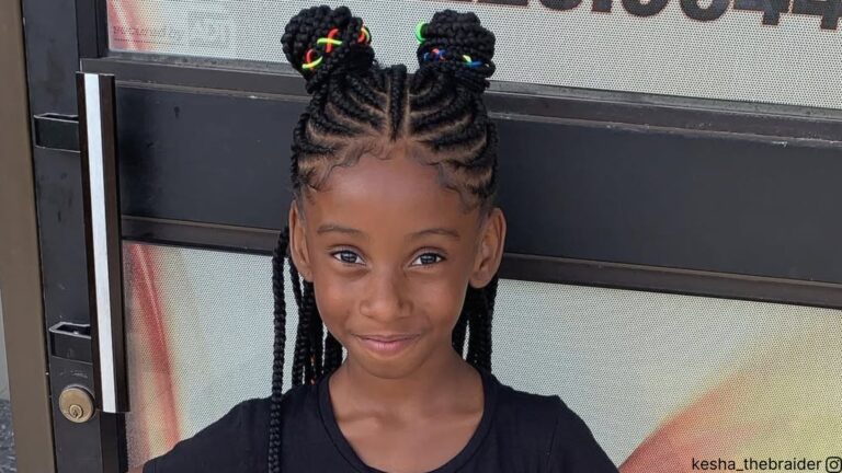 12 adorables peinados de trenzas de caja para los niños que cada pequeño le encantará
