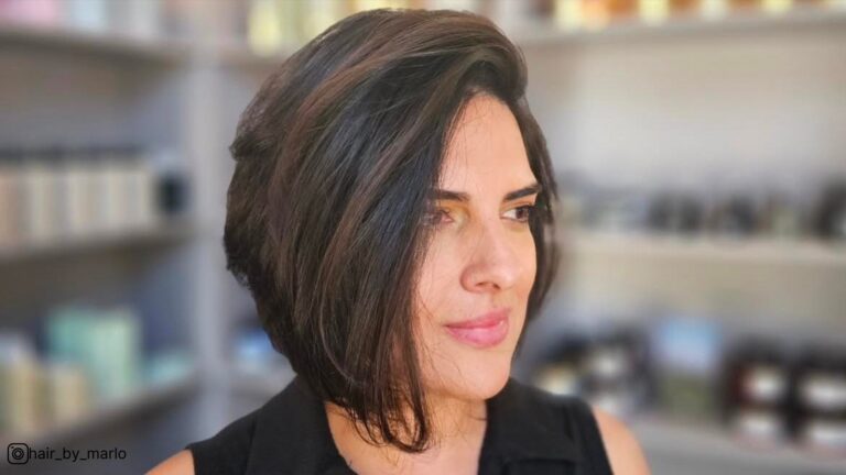angled bob with layers