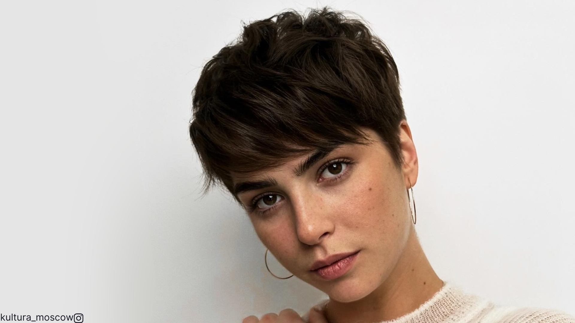 gevederde pixie cut