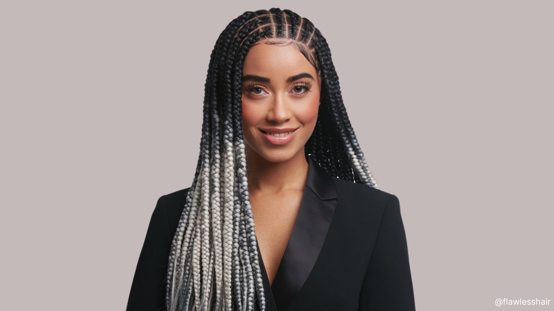 14 Trendy And Traditional Salt And Pepper Braids For Black Women