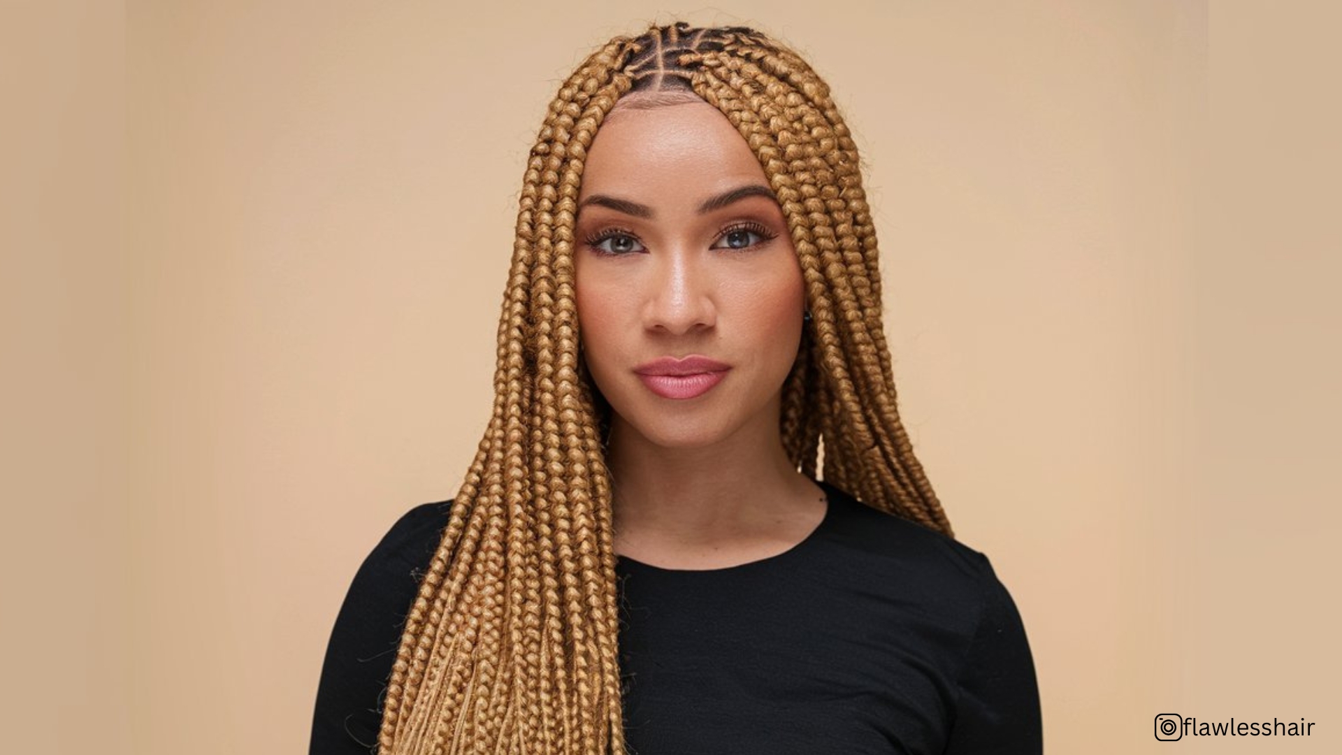 blonde box braids