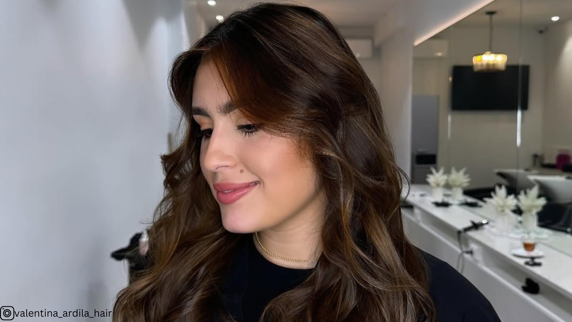 Balayage caramelo escuro