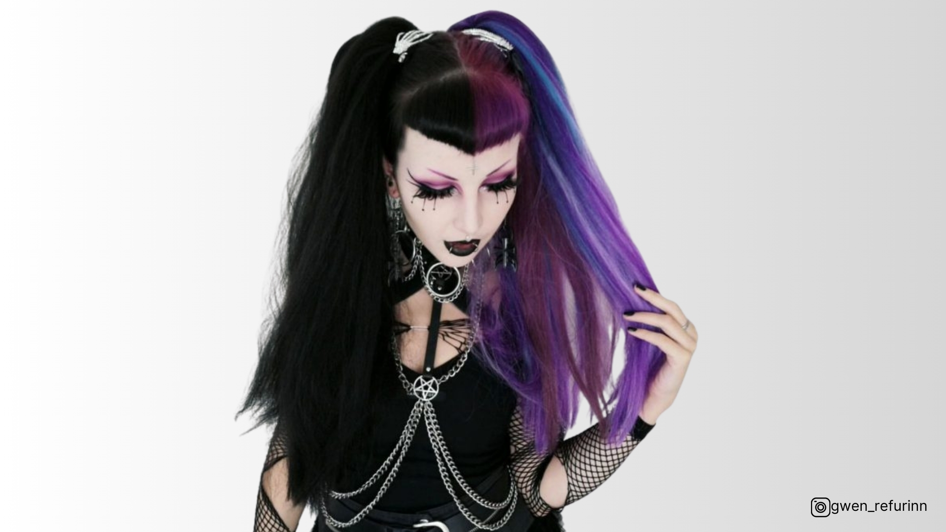 goth hair