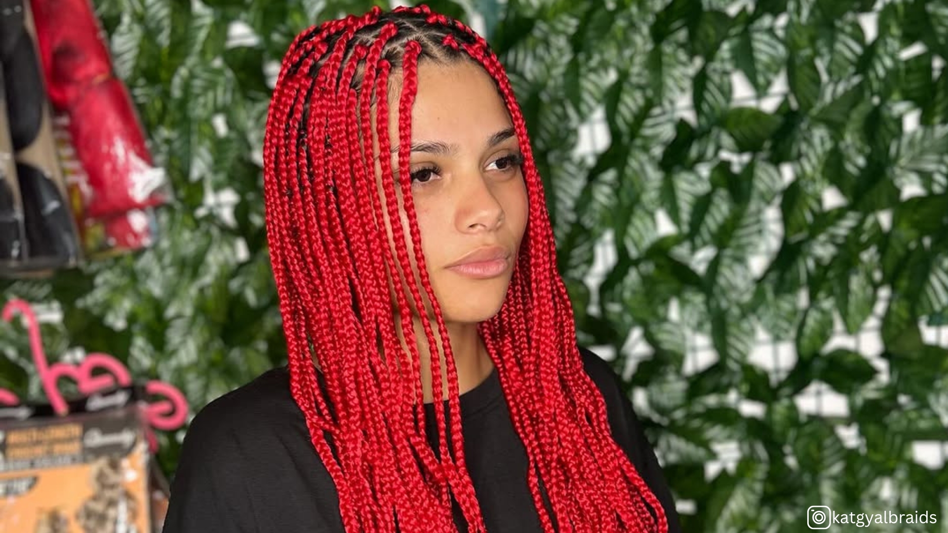 16 Sassy And Fierce Red Box Braids That Will Give You Main Character Energy