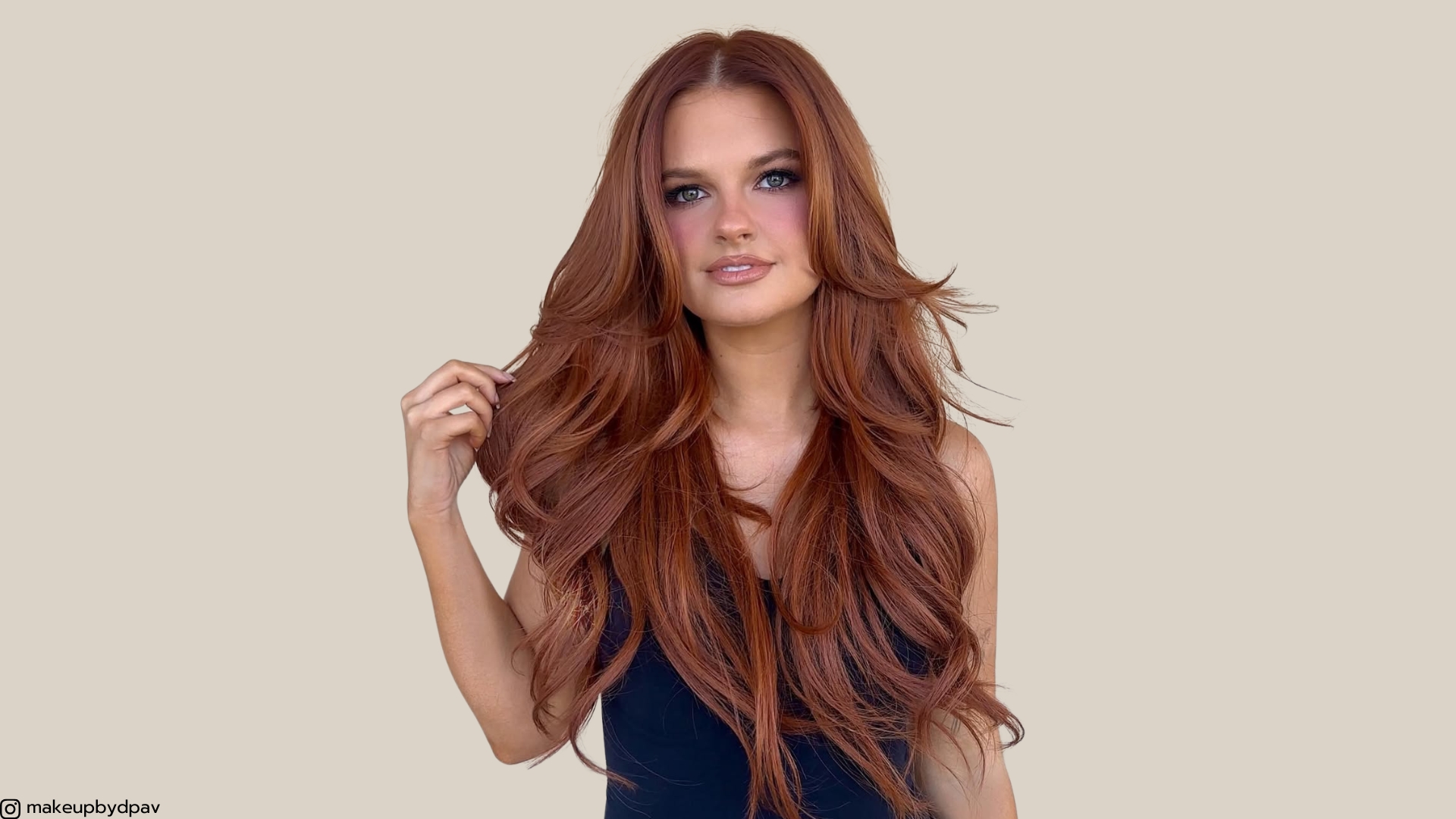 cabello castaño otoñal