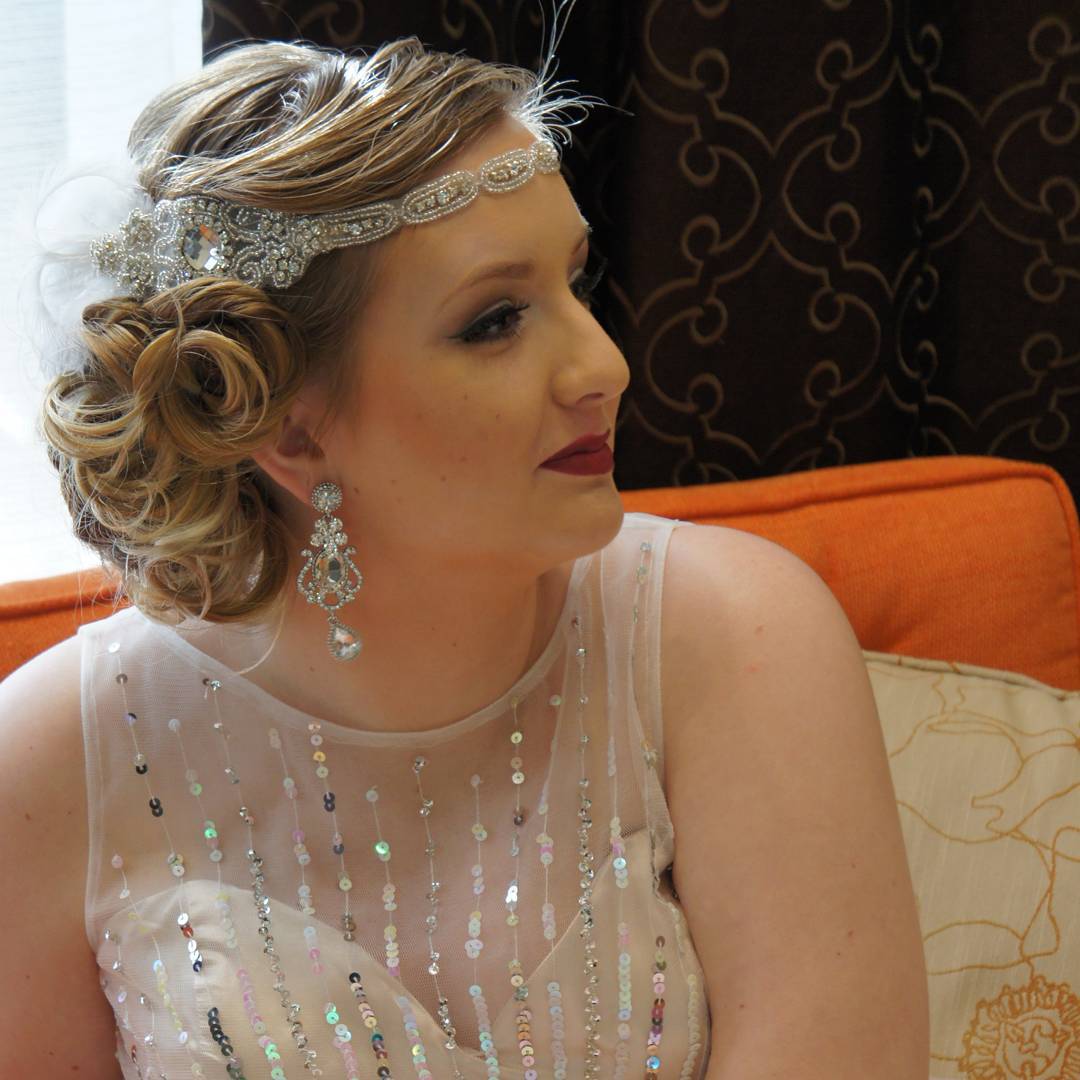 '20s wedding updo