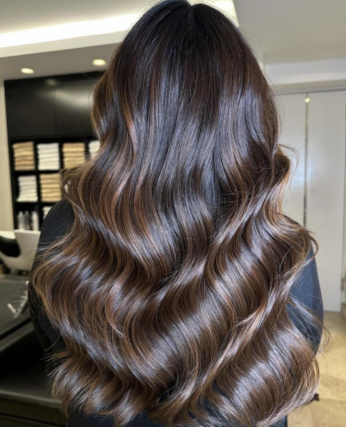 Balayage caramel chaud