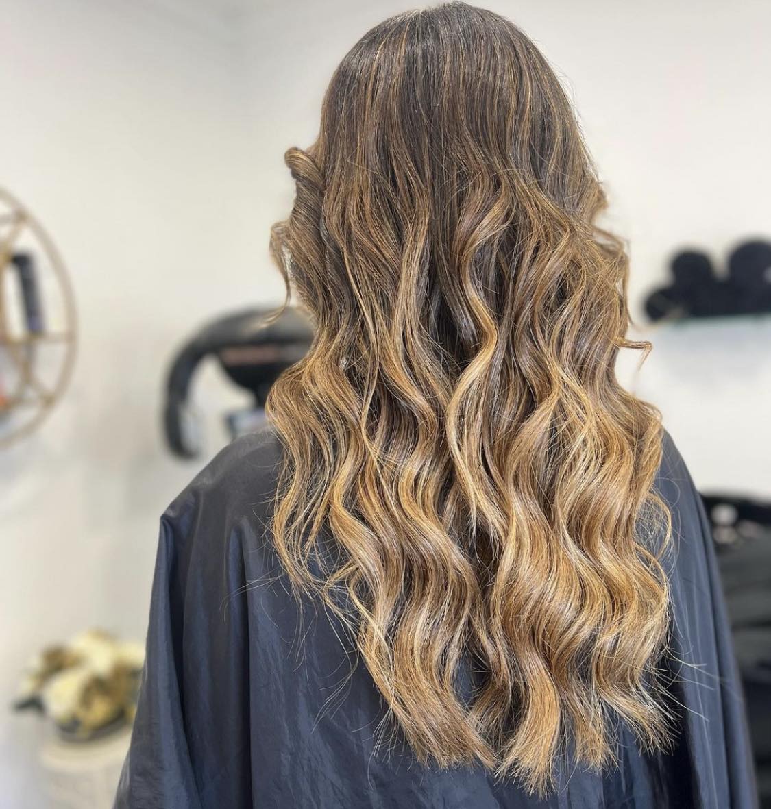 Blond en karamel Balayage