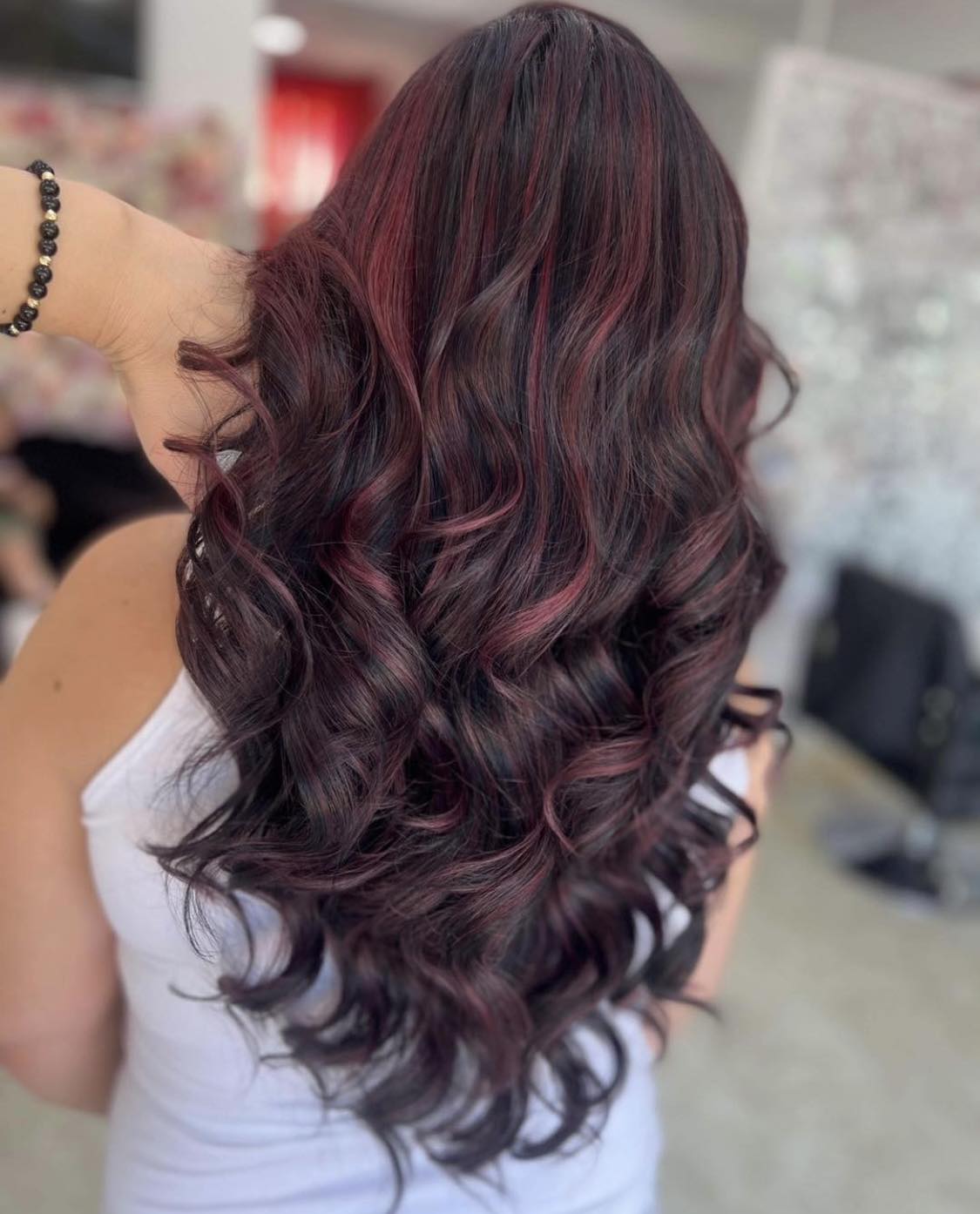 Deep Burgundy Highlights