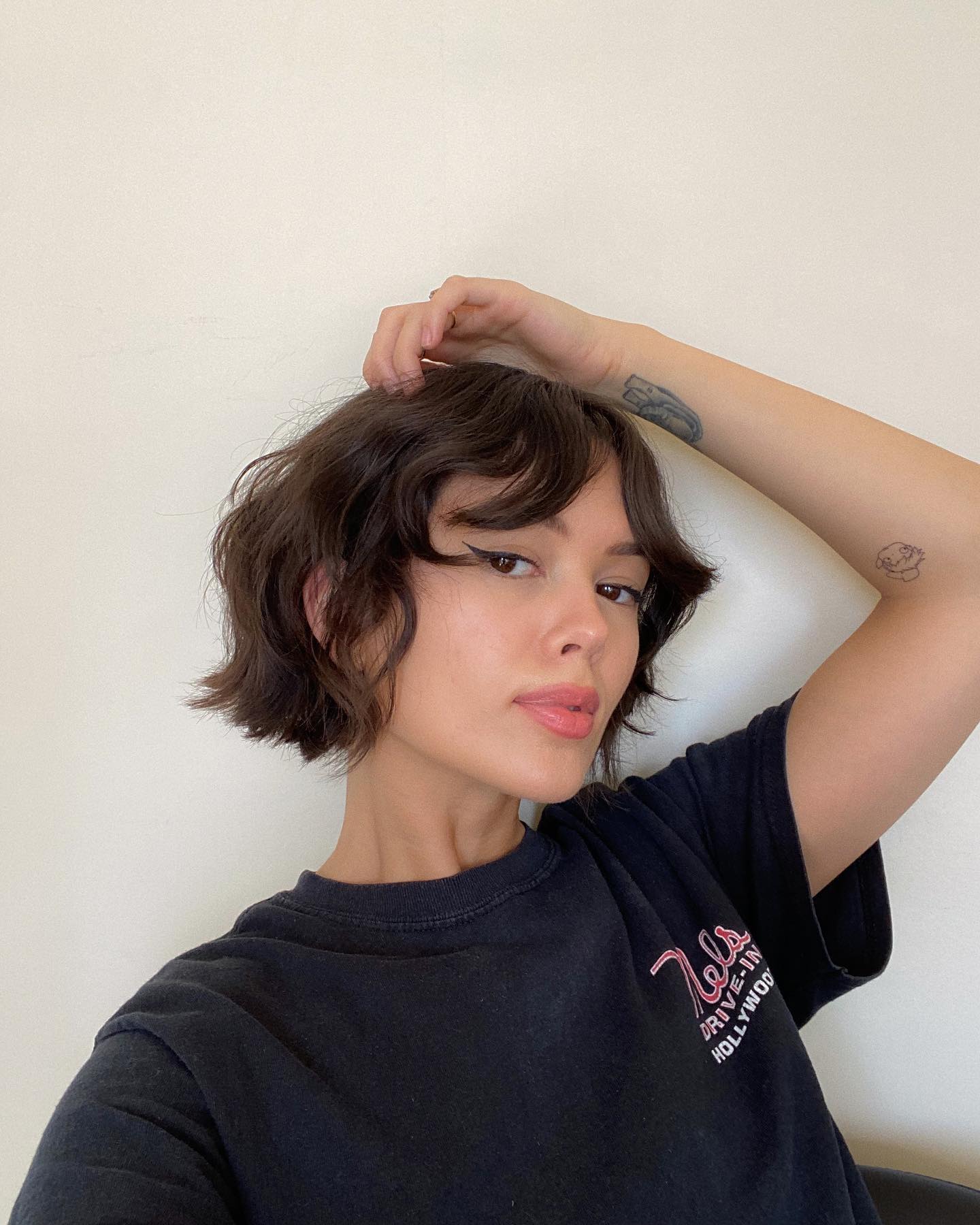 choppy bob with bangs