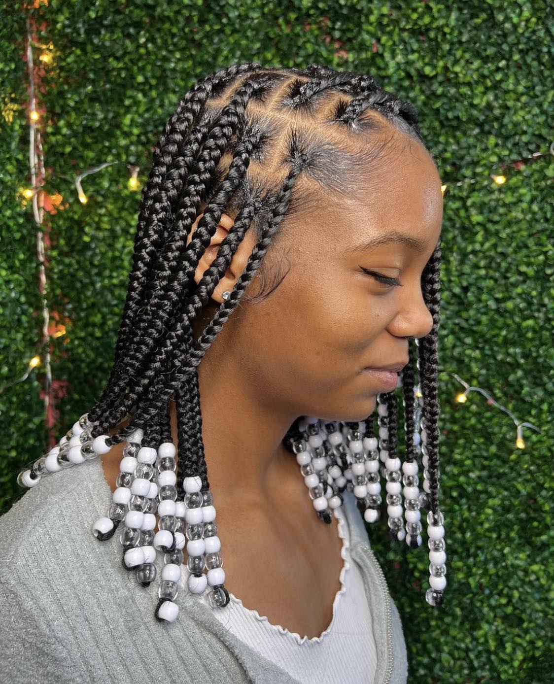 Classic Knotless Braids Hairstyle