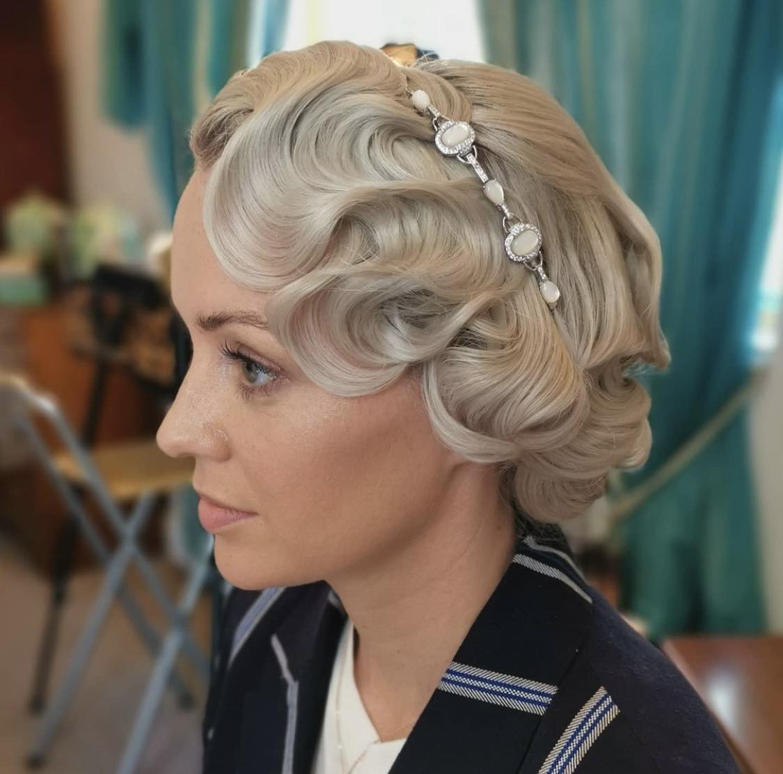 Finger Waves avec bandeau