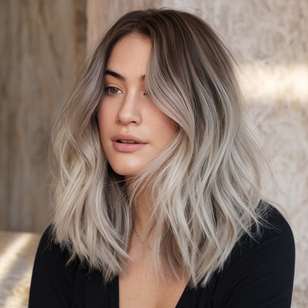 Shadow Root Ash Blonde Balayage