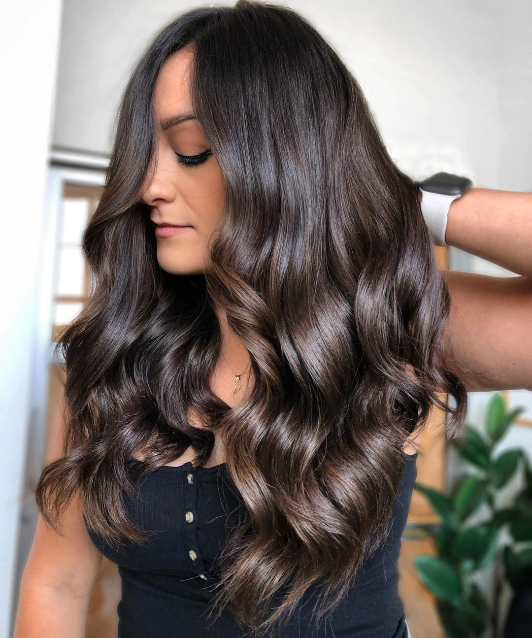 dark caramel balayage