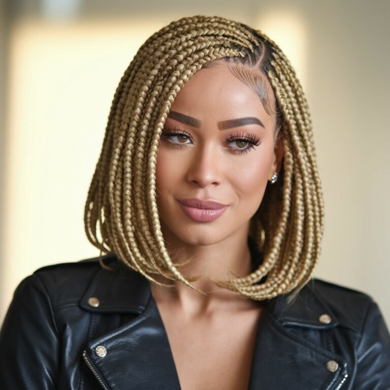 14 Blonde Box Braids Looks Giving Golden Goddess Vibes