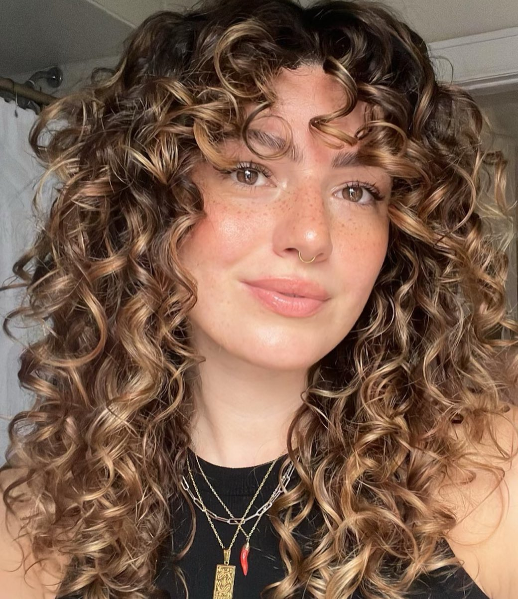 light brown curls