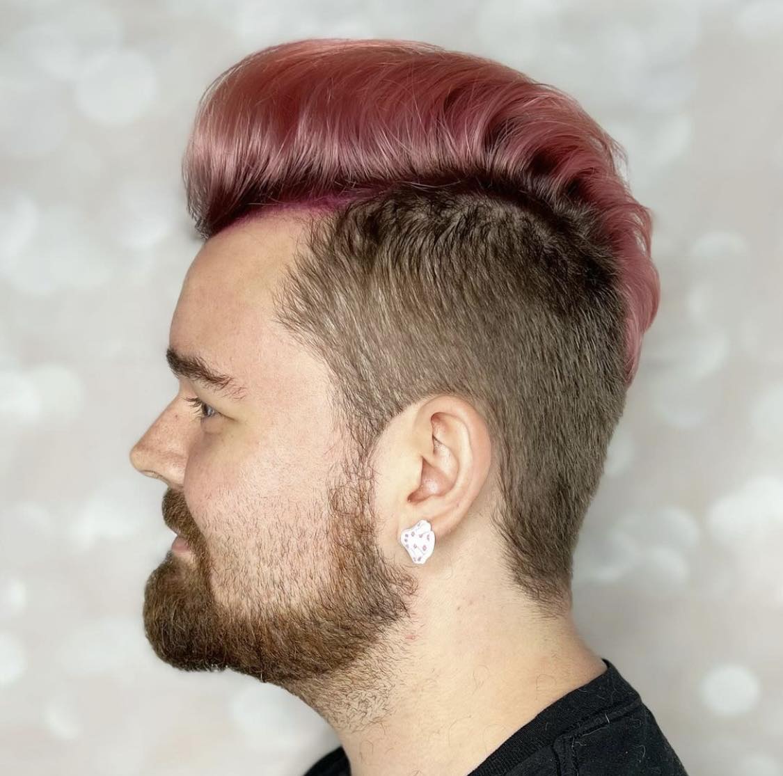 Rose Gold Faux Hawk