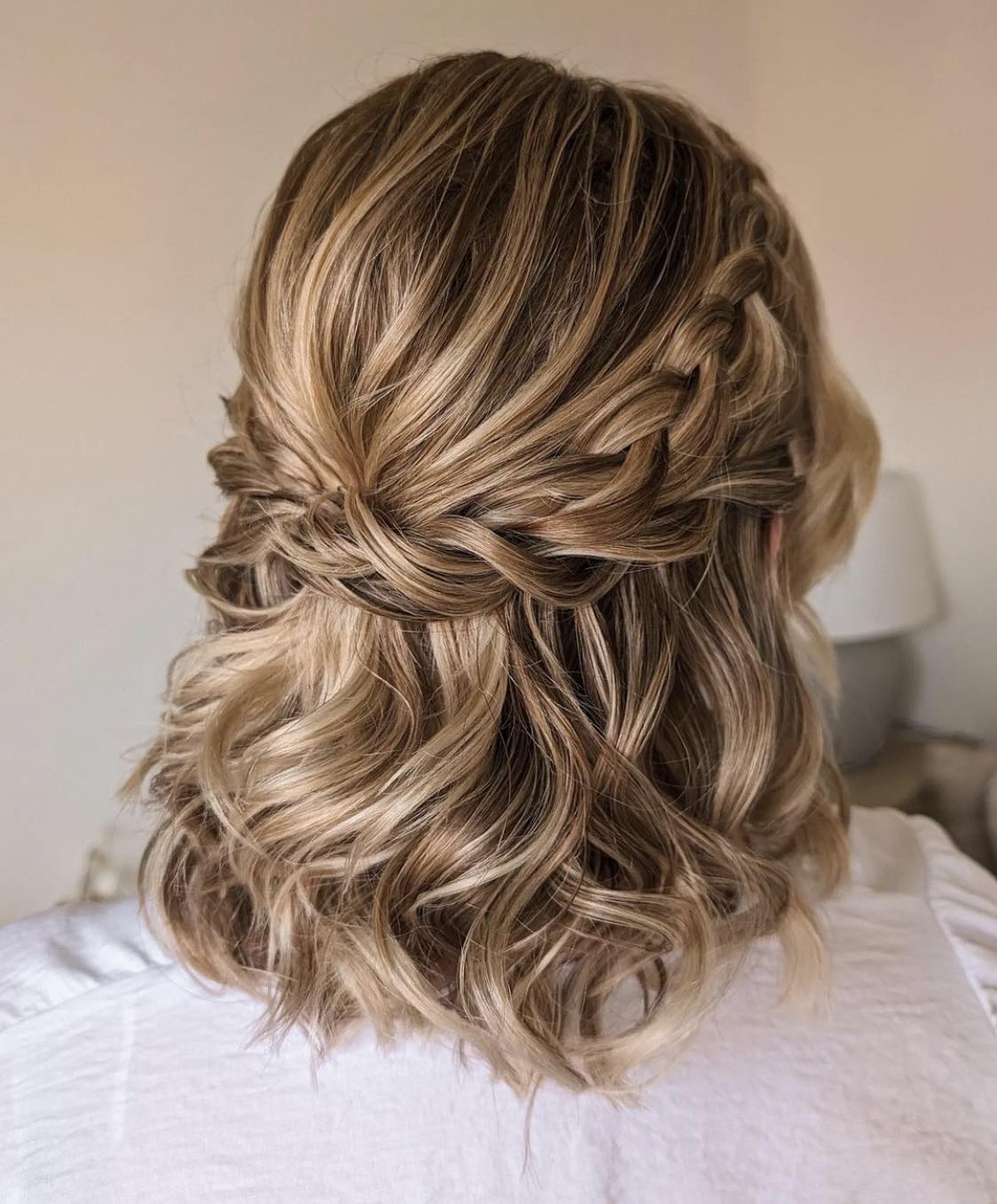 Wedding Hairstyle With Crown Braid