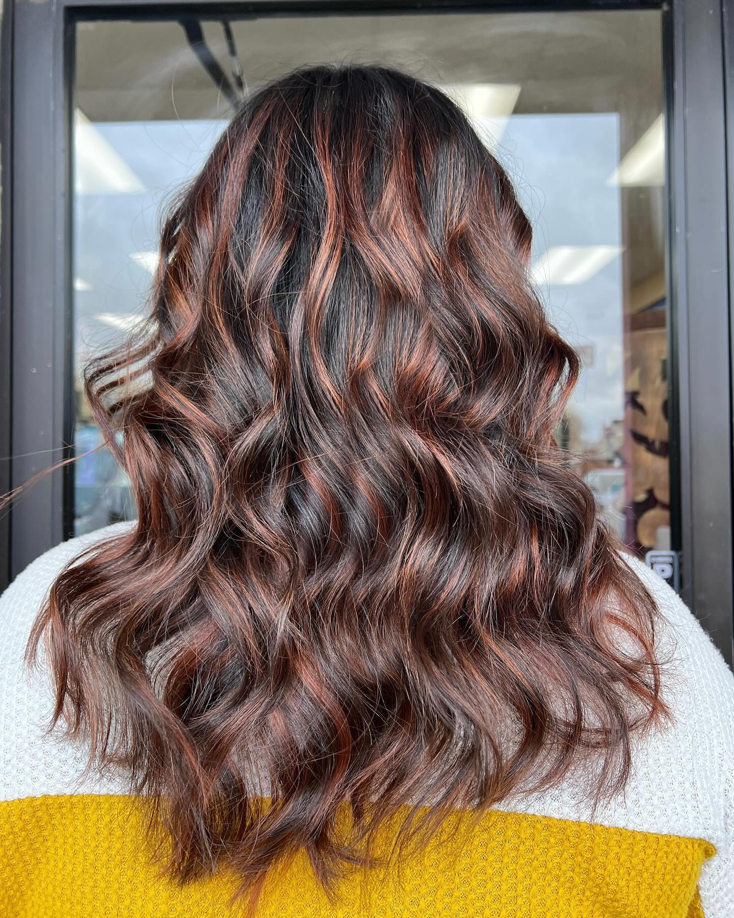 balayage ruivo dimensional