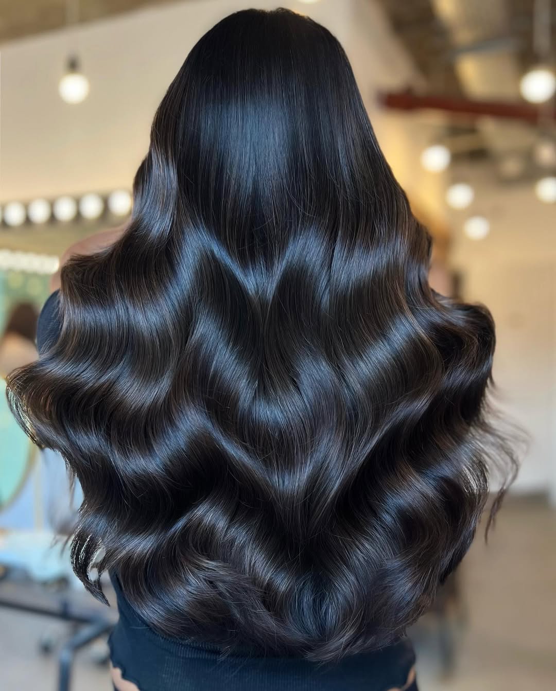 Balayage morena escura cinza