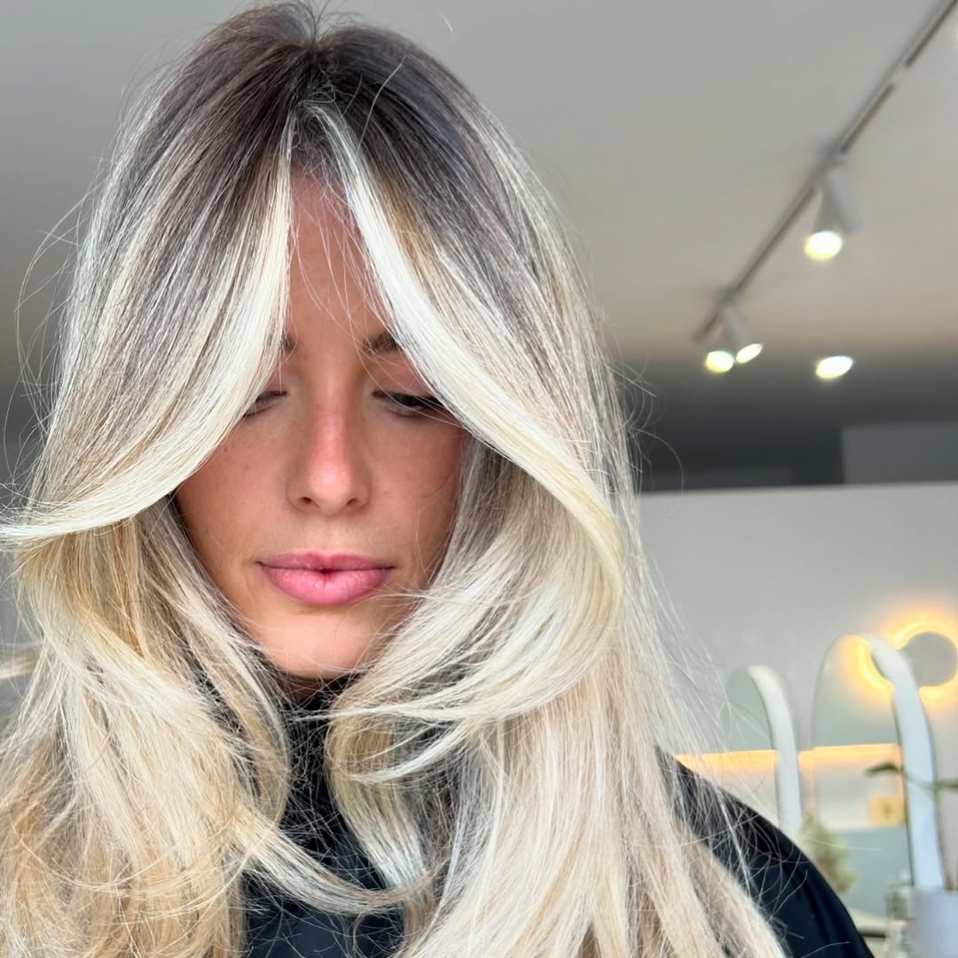 balayage blond biscuit