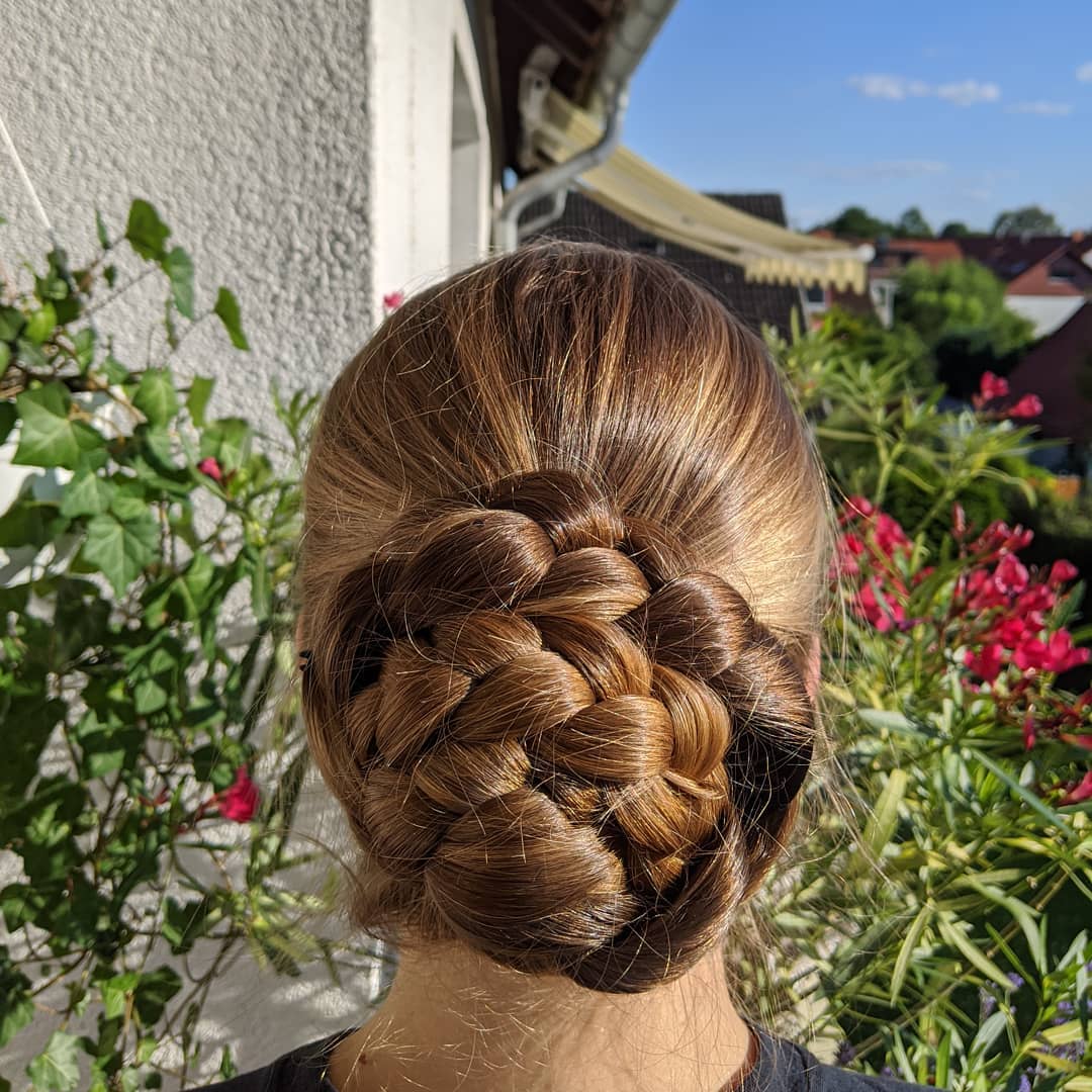 Chignon tressé