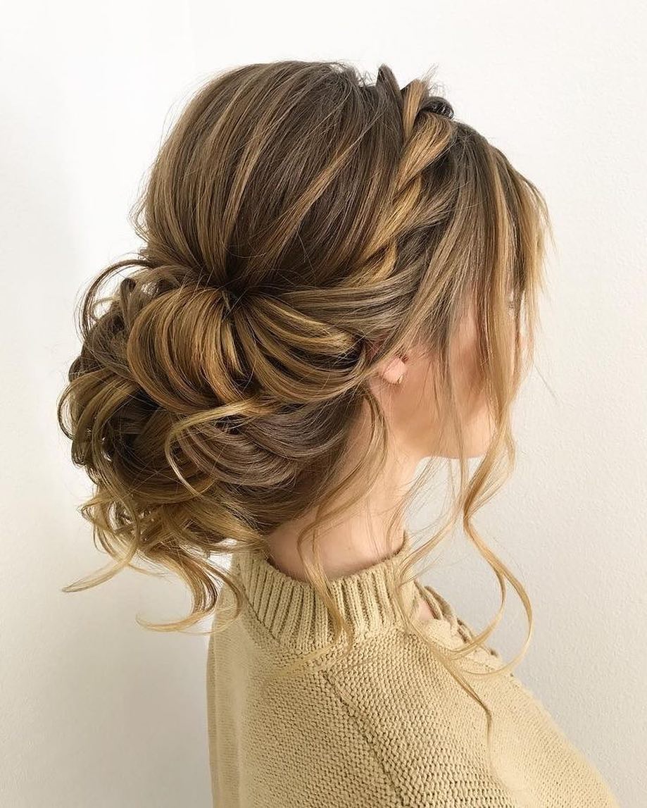 chignon bas tressé