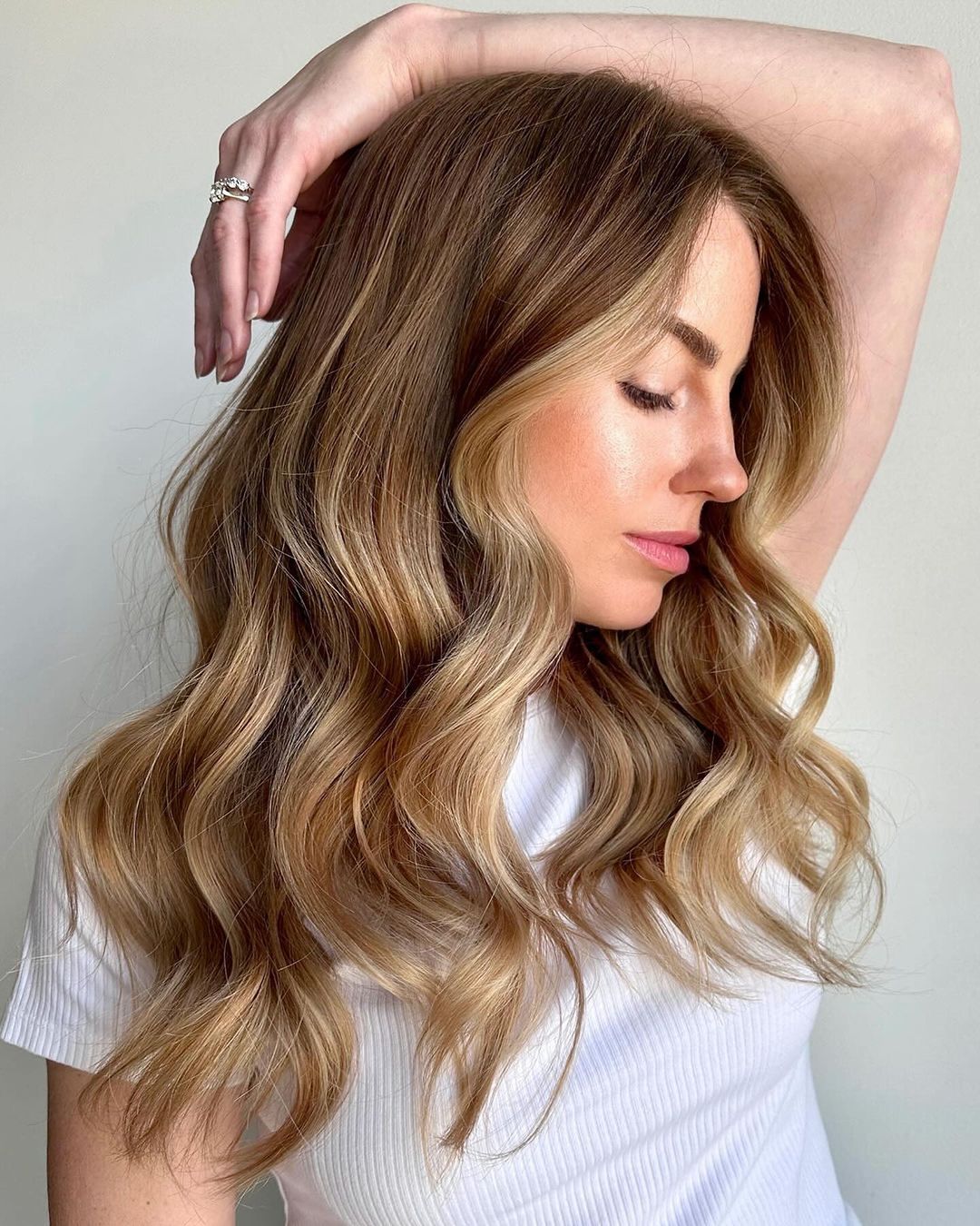 balayage louro bronze