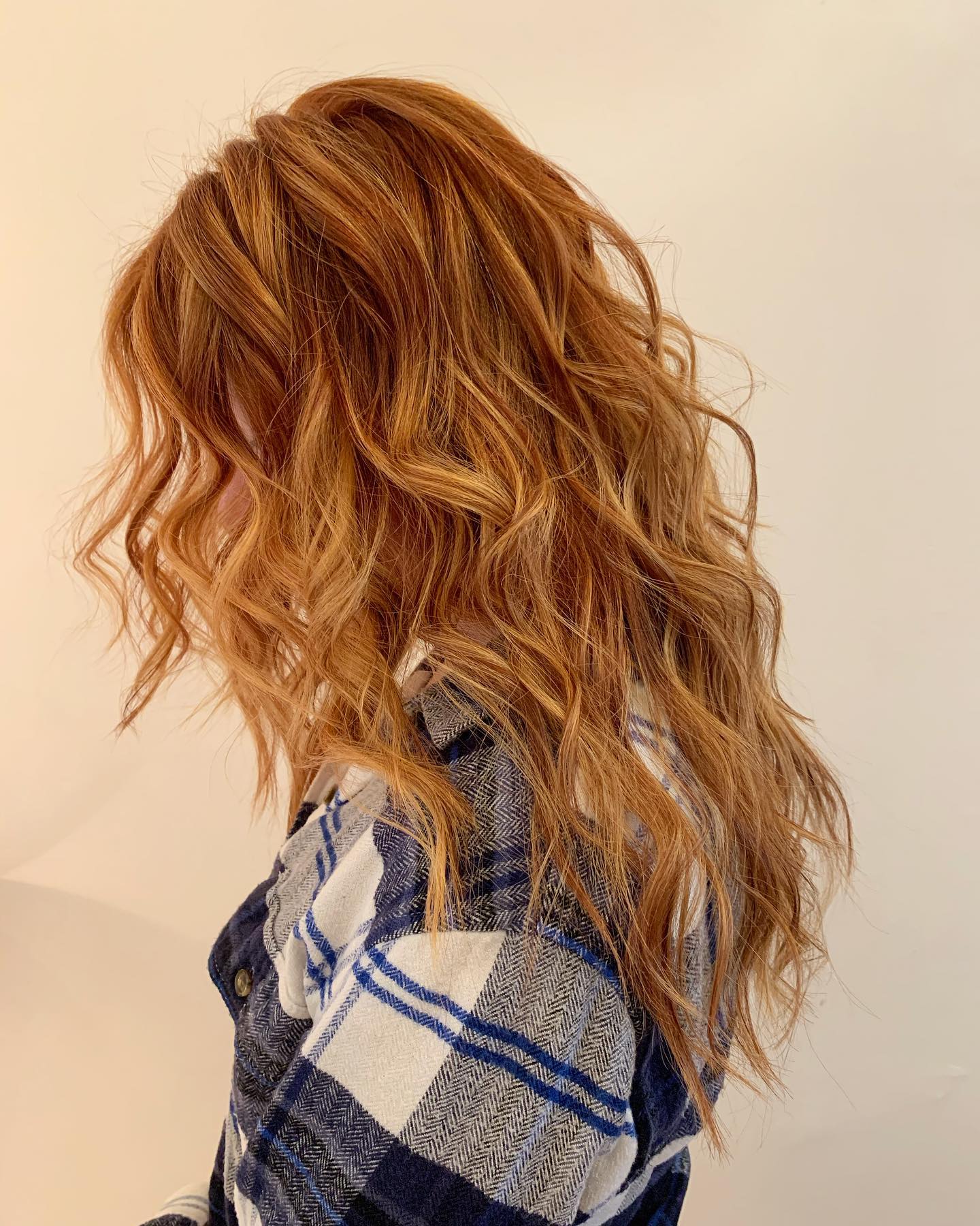 caramel blonde highlights