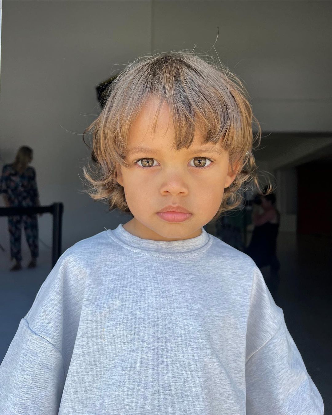 Chin Length Silky Baby Boy Hair
