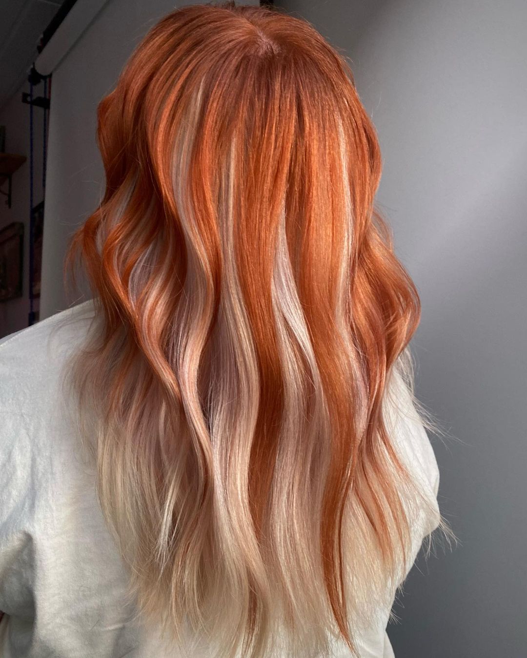 copper and blonde highlights