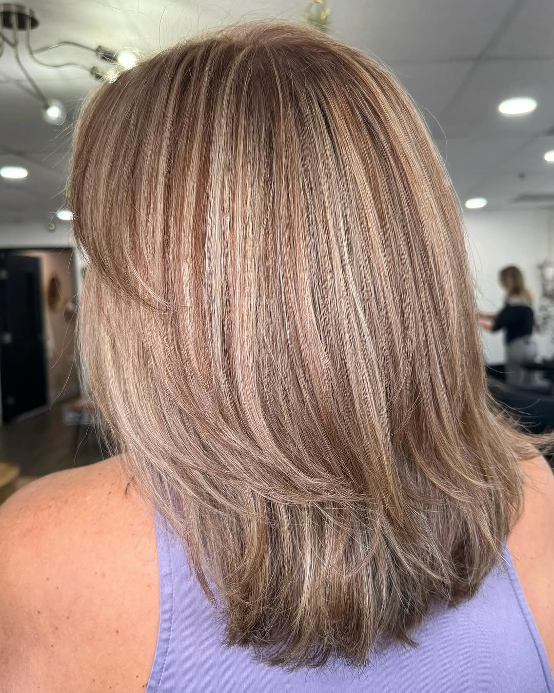 Copper Brown Partial Highlights