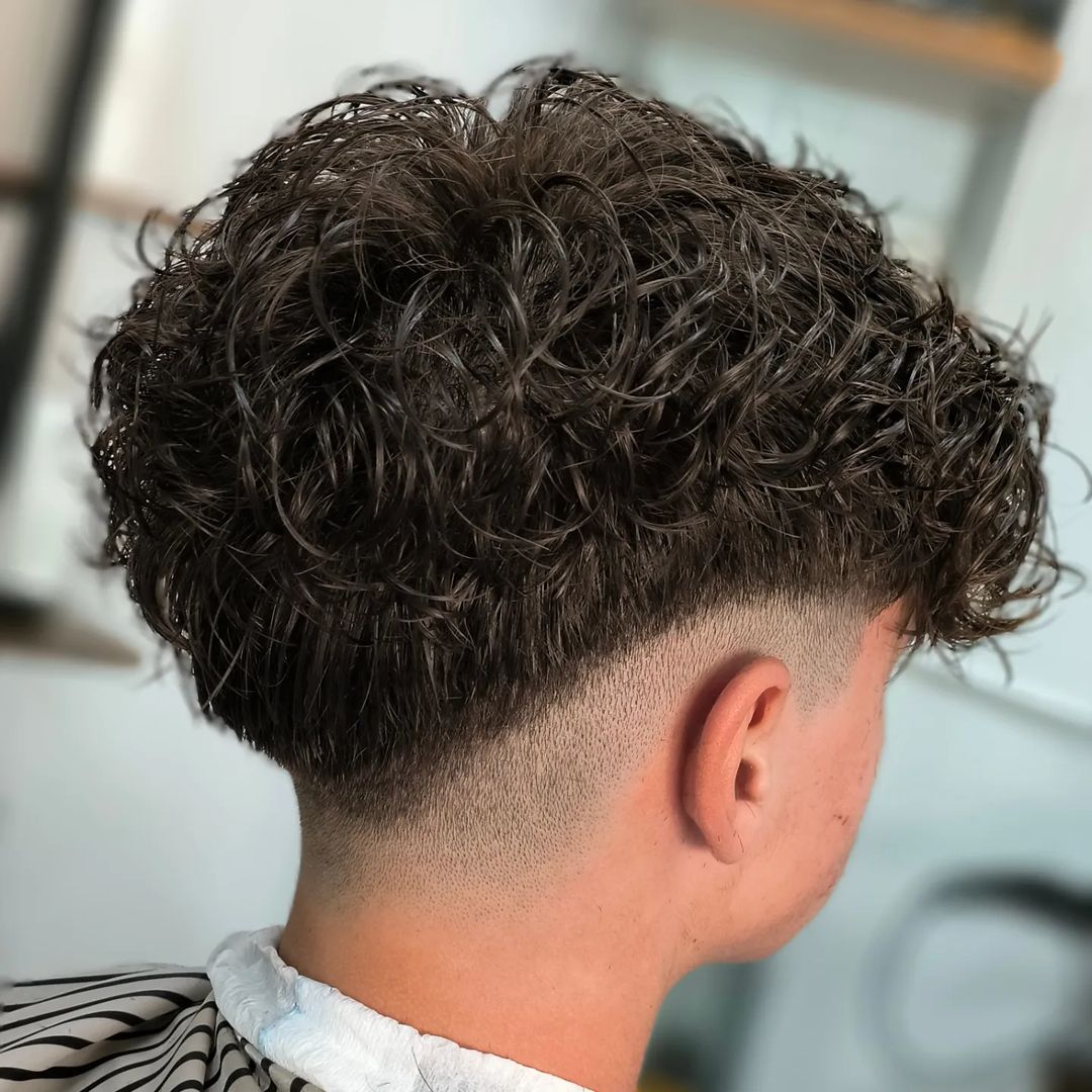 Curly Low Fade