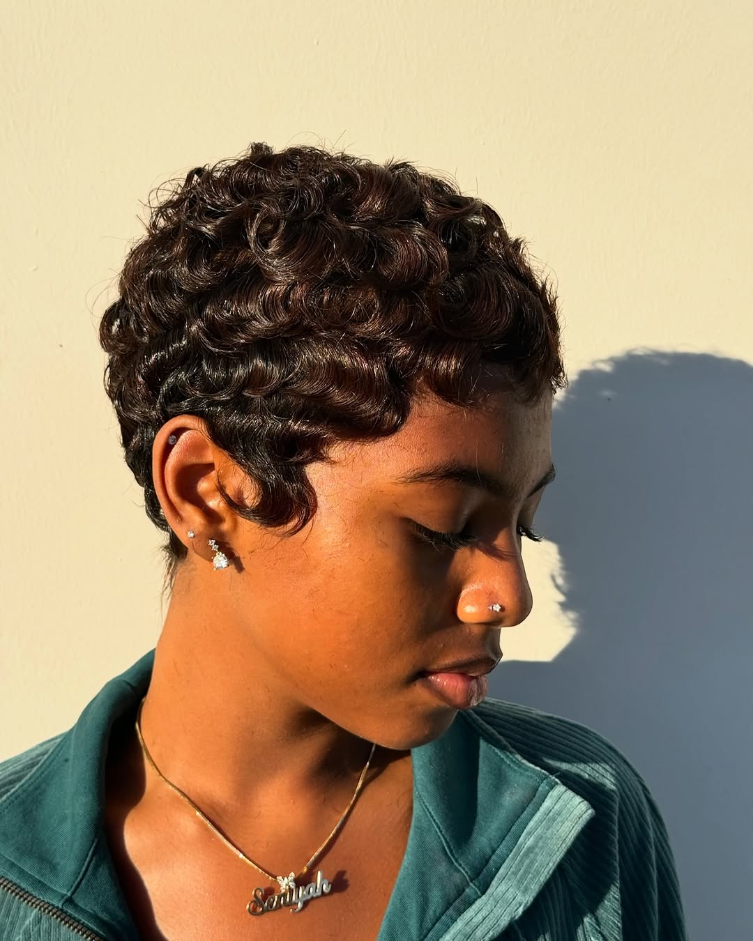 Curly Pixie Cut