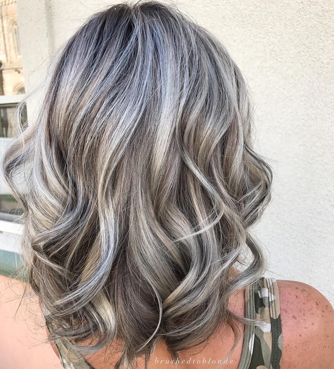 Dark Ash Blonde Lowlights