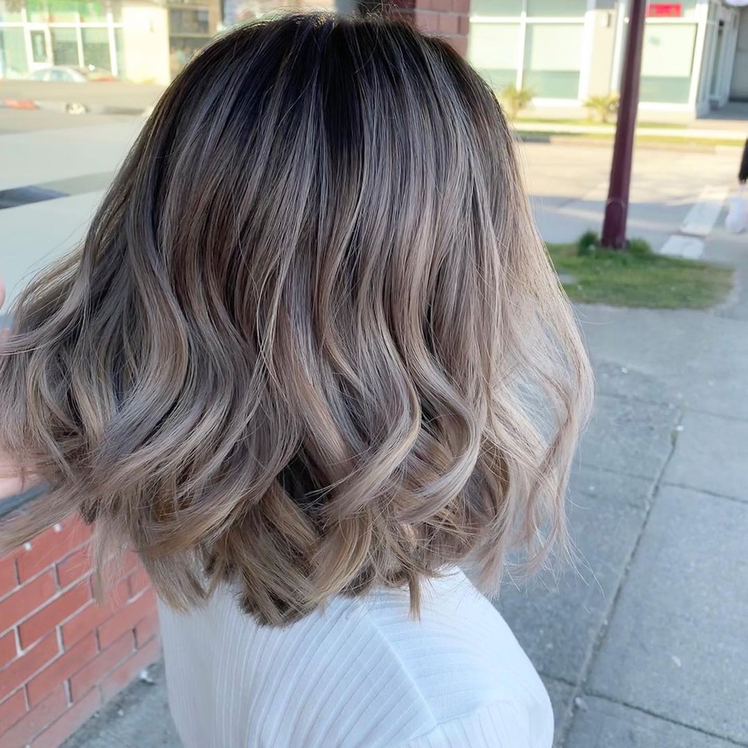 Dark Ash Blonde On Short Hair