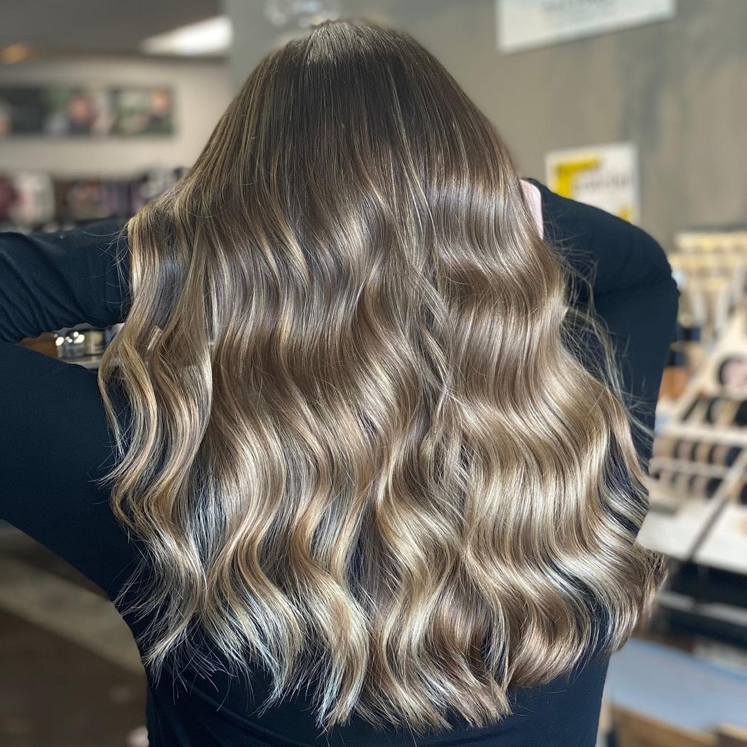 dauwglans gedeeltelijke balayage