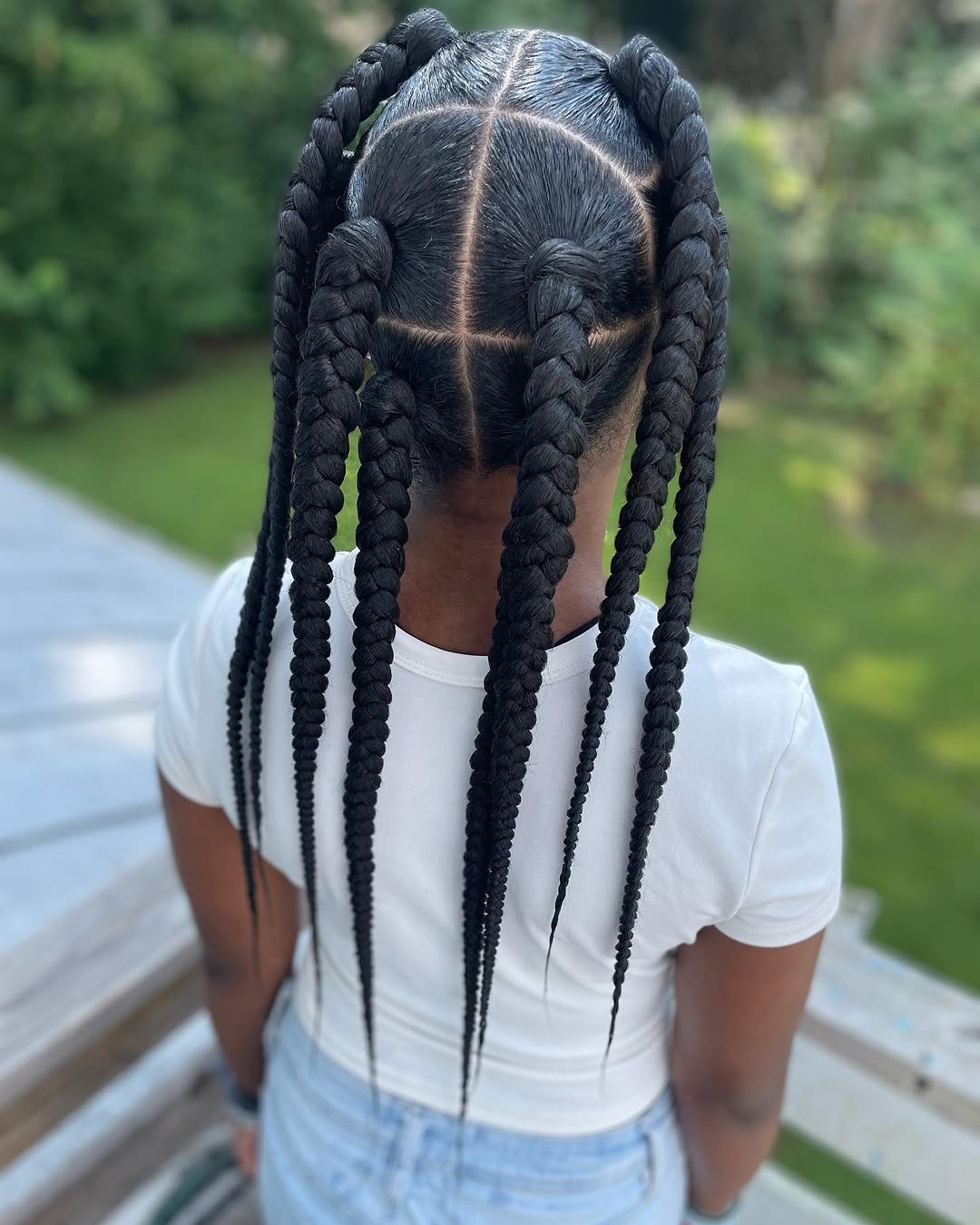 Leuke en speelse Jumbo Box Braids stijl