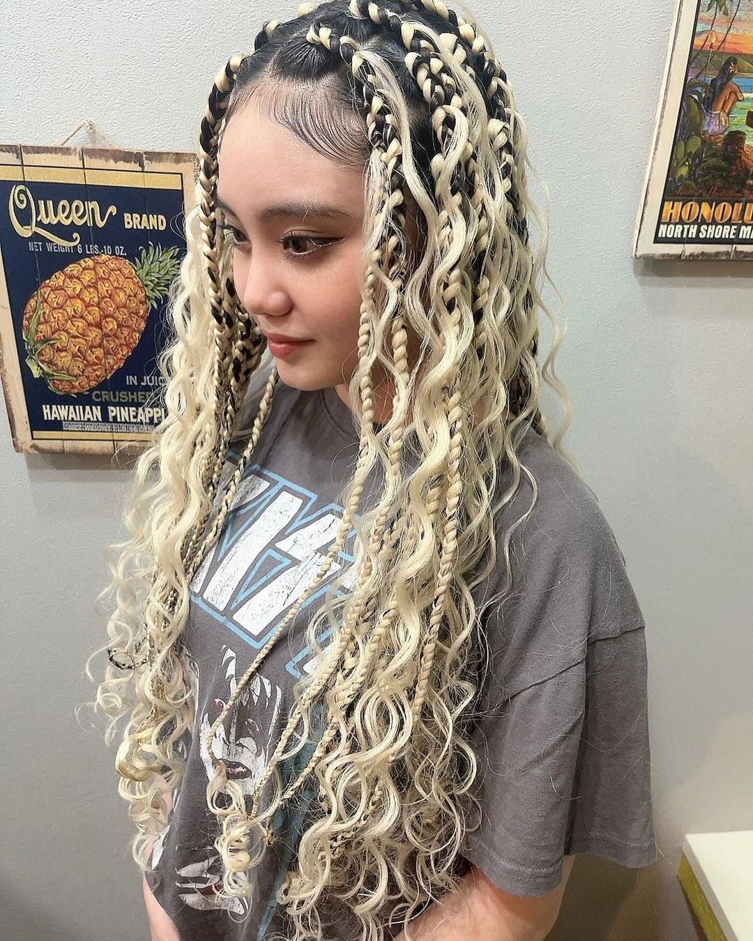 Goddess Braids With Synthetic Hair
