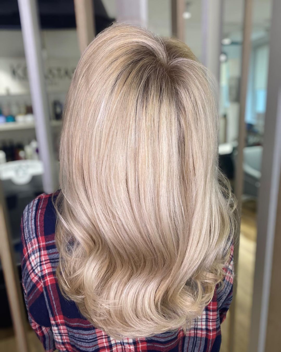 golden blonde highlights