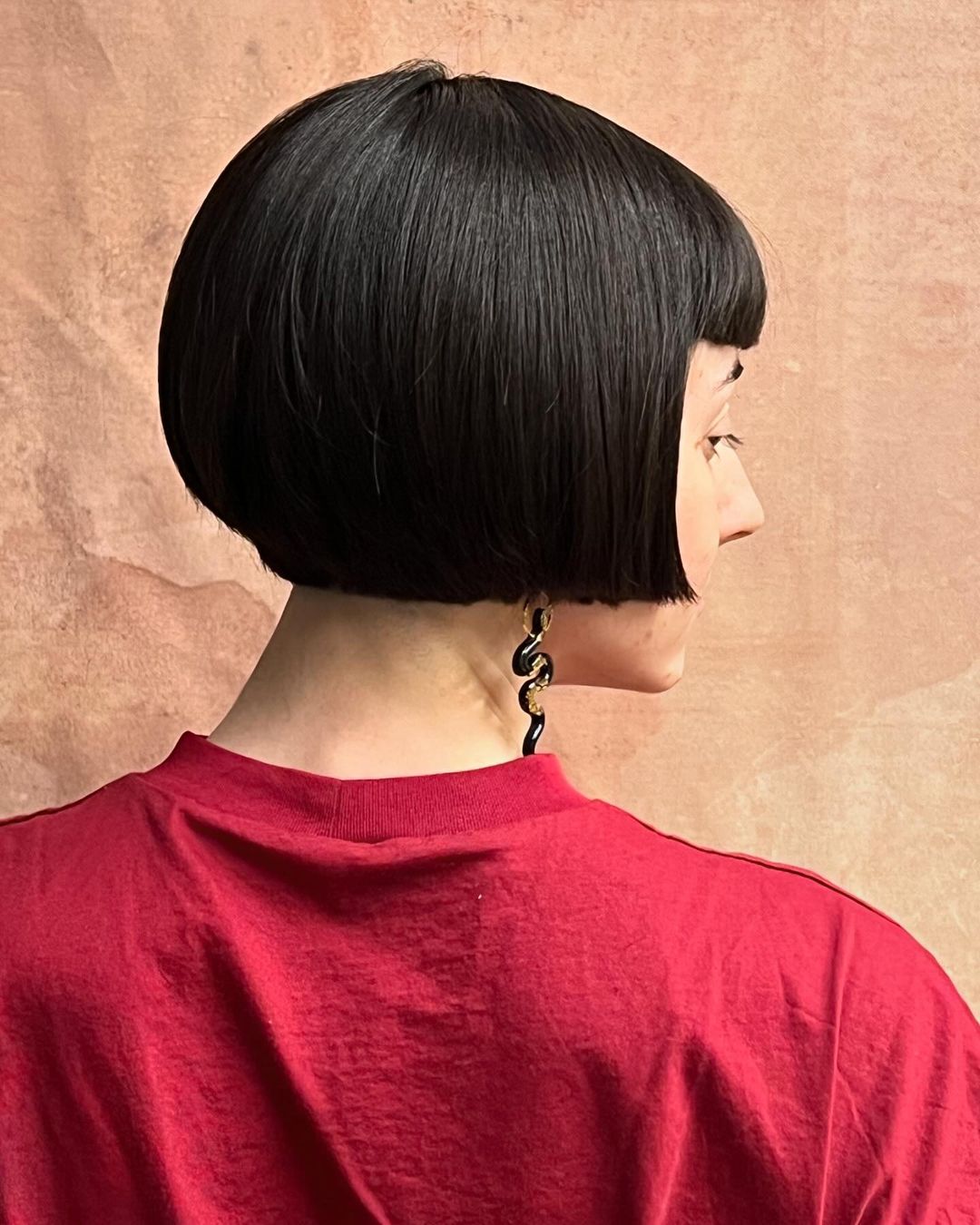 graduated bob with fringe