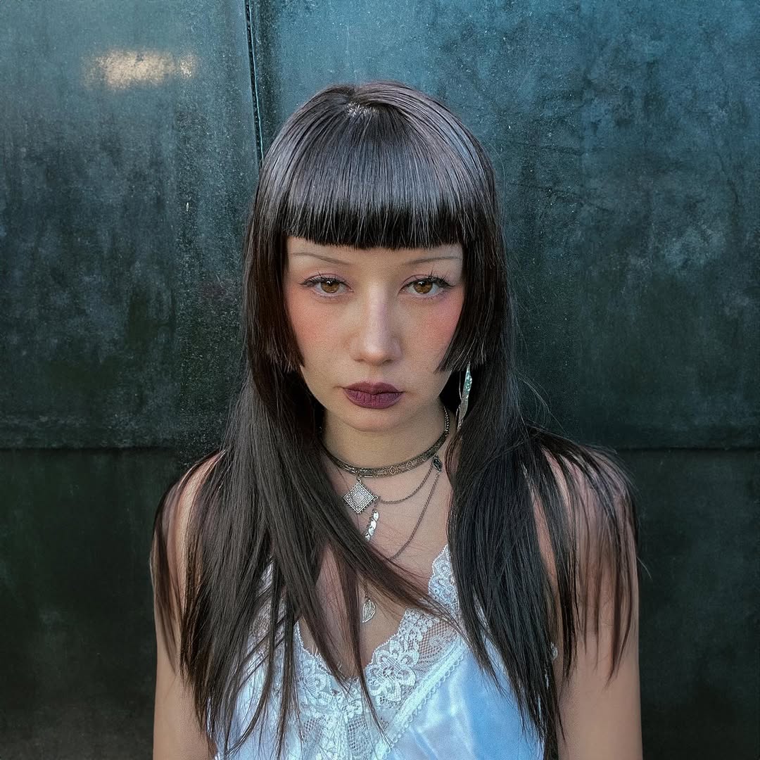 Hime Cut With Micro Bangs