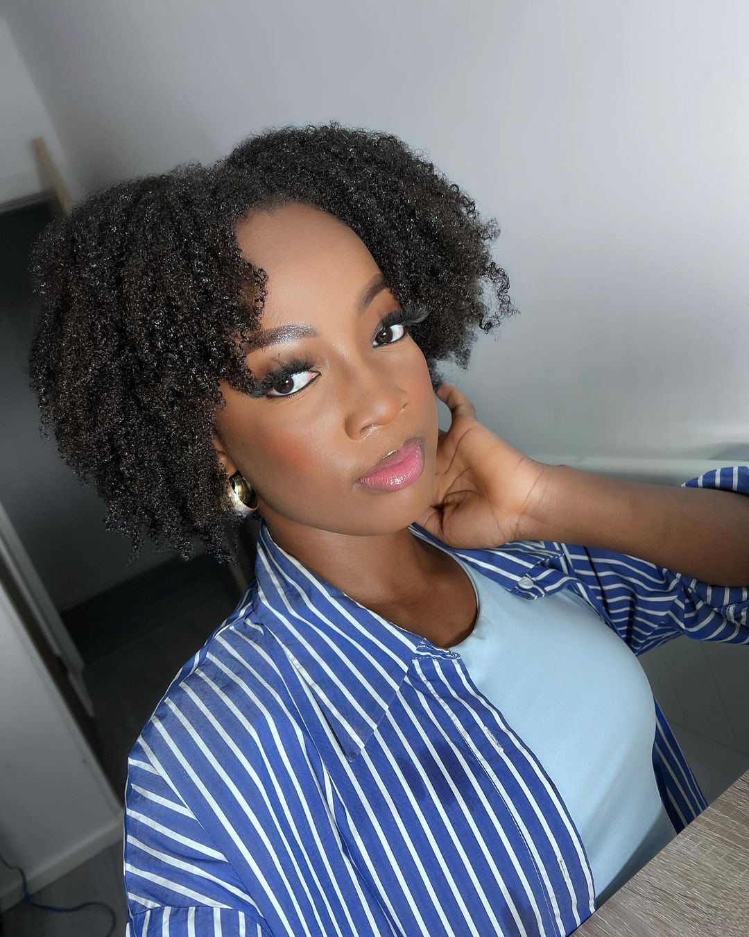 Kinky Curly Wash And Go Hairstyle
