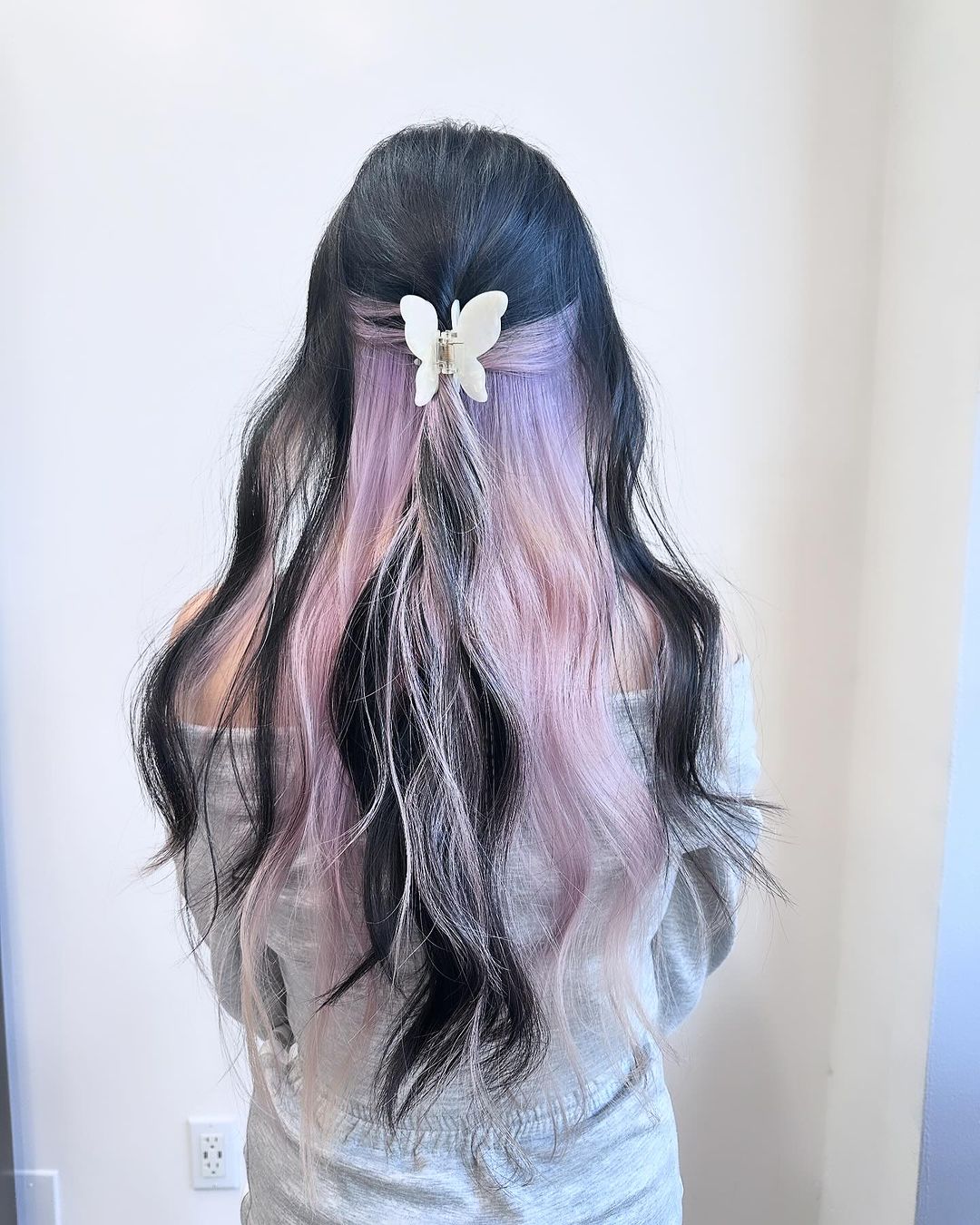 Lavendel Zilver Ombre Haar Idee