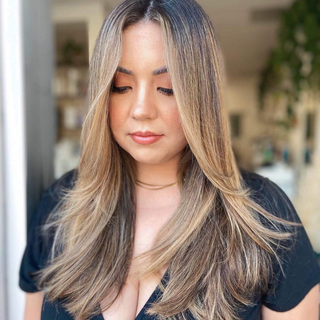 Layered Haircut For Double Chin
