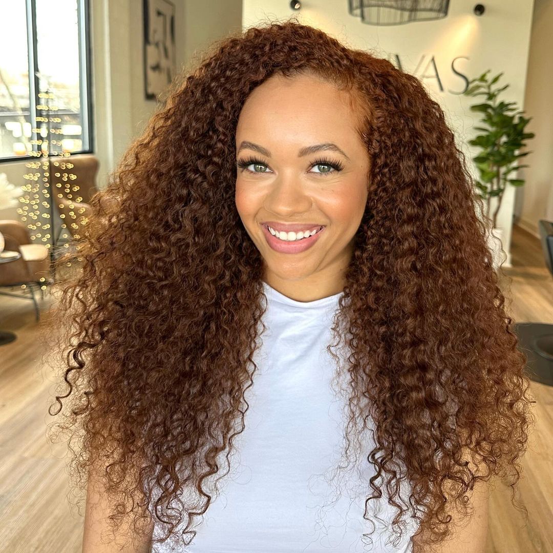 Long Afro Curls For Busy Moms
