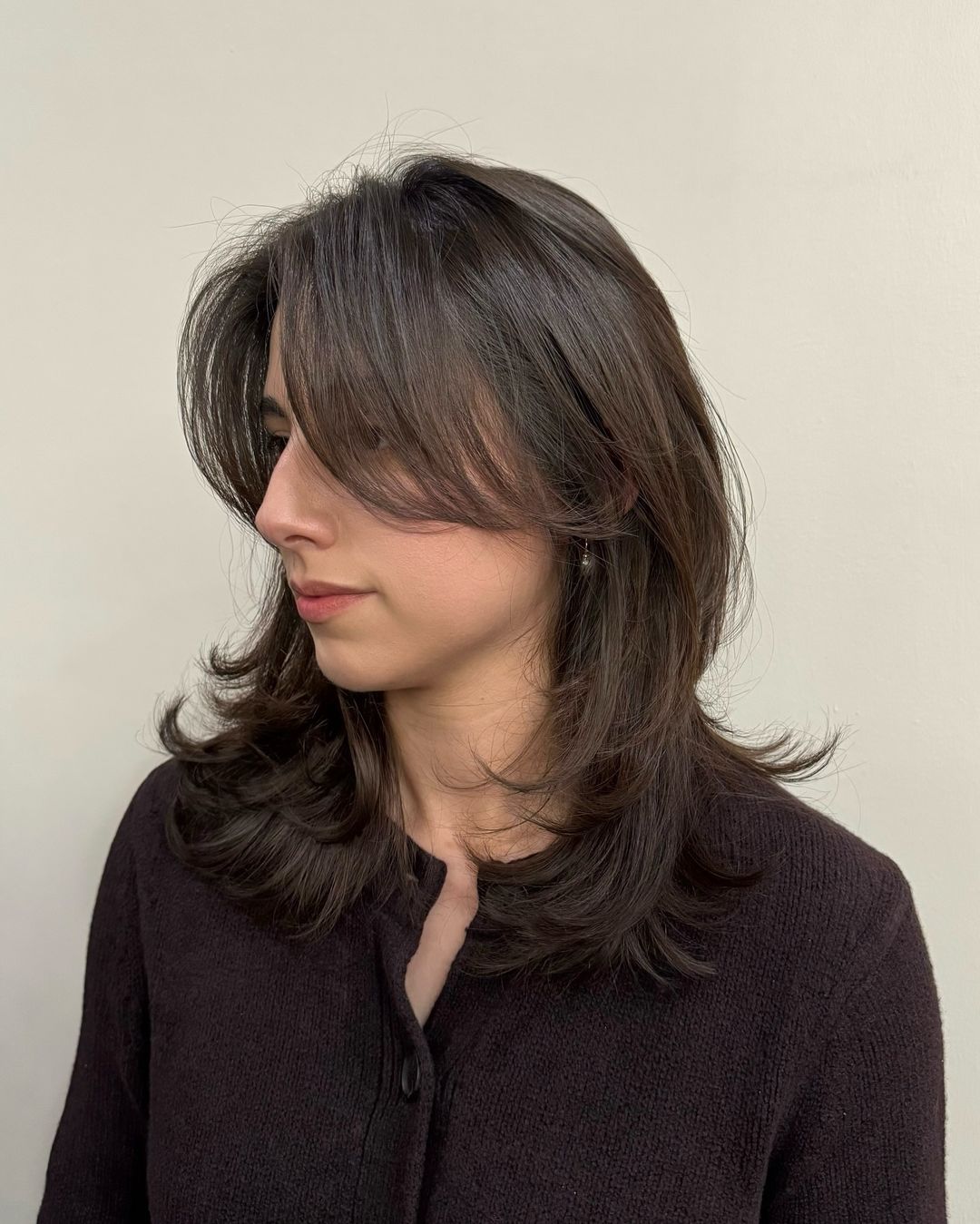 Medium Layered Cut With Bangs