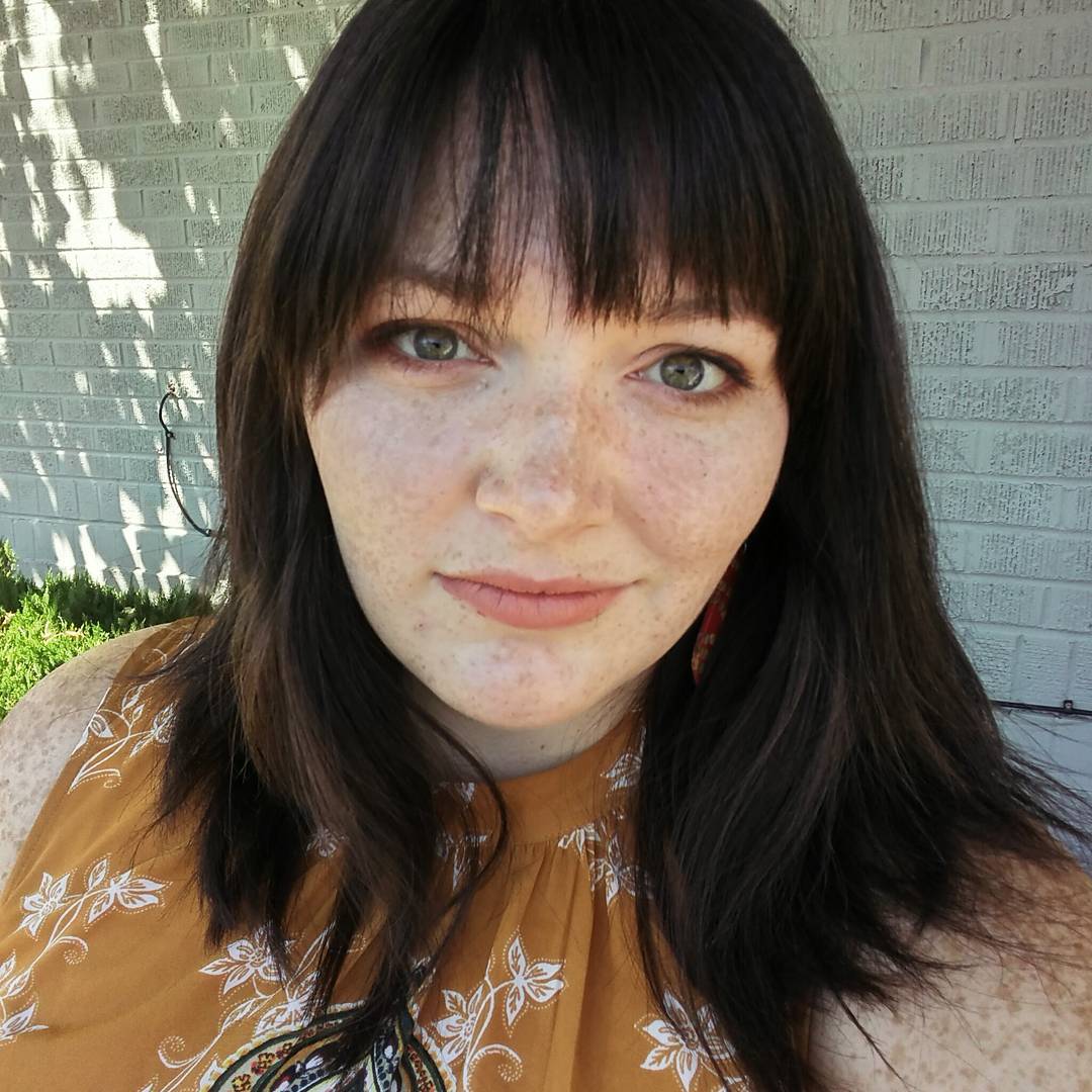 medium length hair with bangs