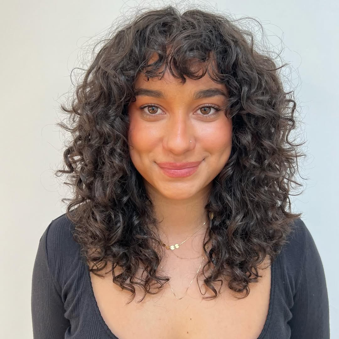 Micro Curly Bangs