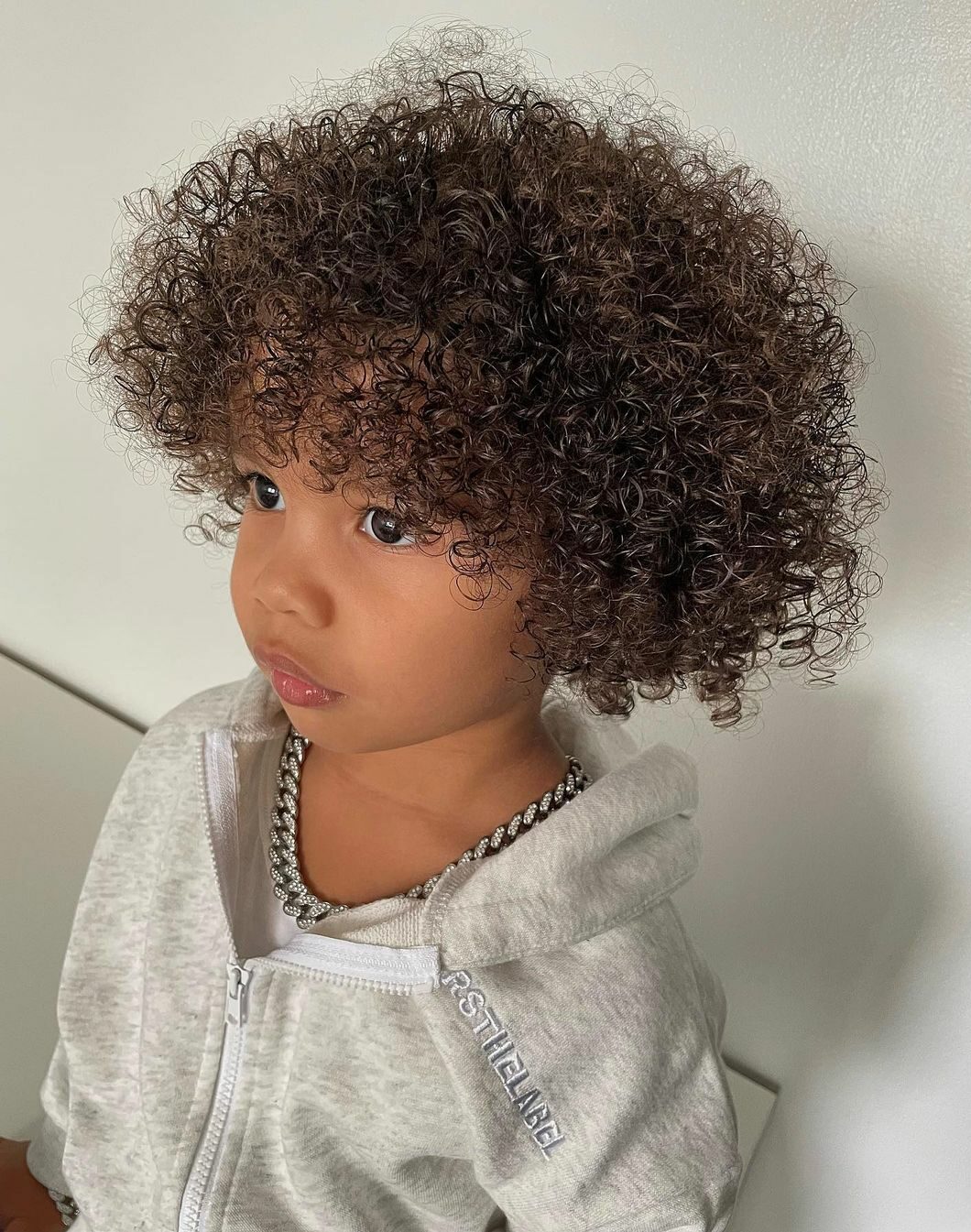 Mixed Baby Curly Hairstyle For Boys